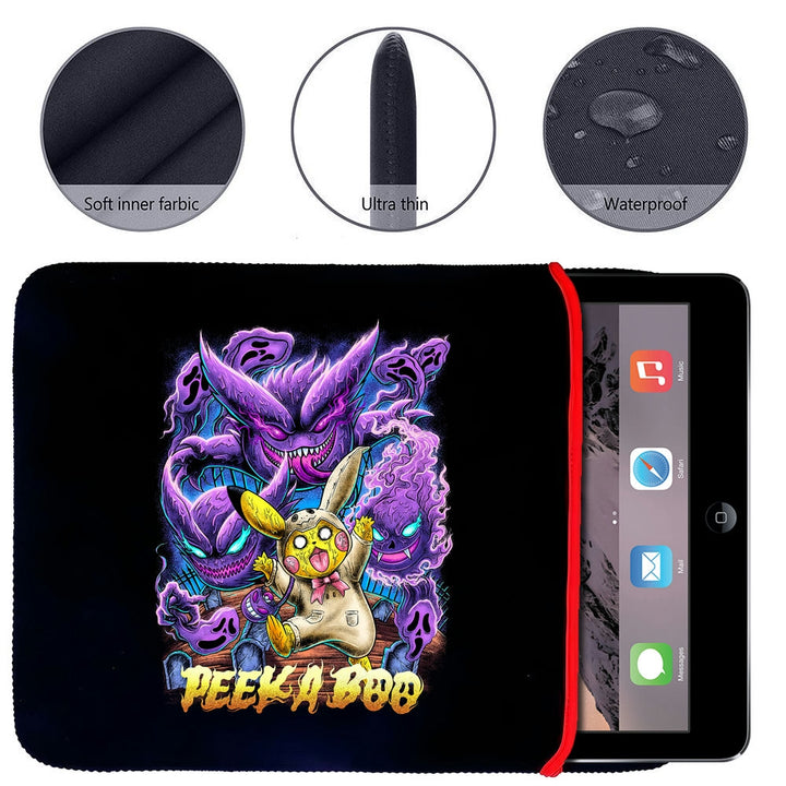 Printed Neoprene Reversible Laptop & Tablet Sleeve - Anime Legendary DS57