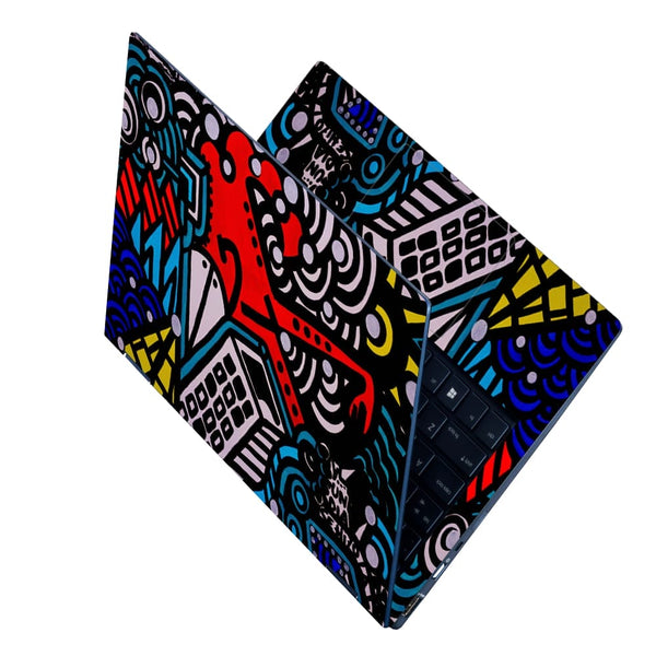 Laptop Skin - Street Art Lines