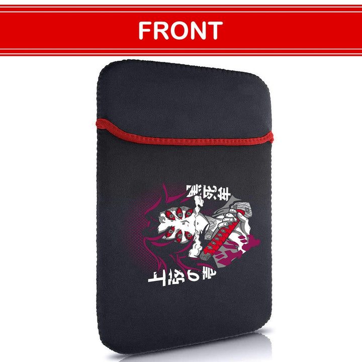 Printed Neoprene Reversible Laptop & Tablet Sleeve - Anime Kokoshibo