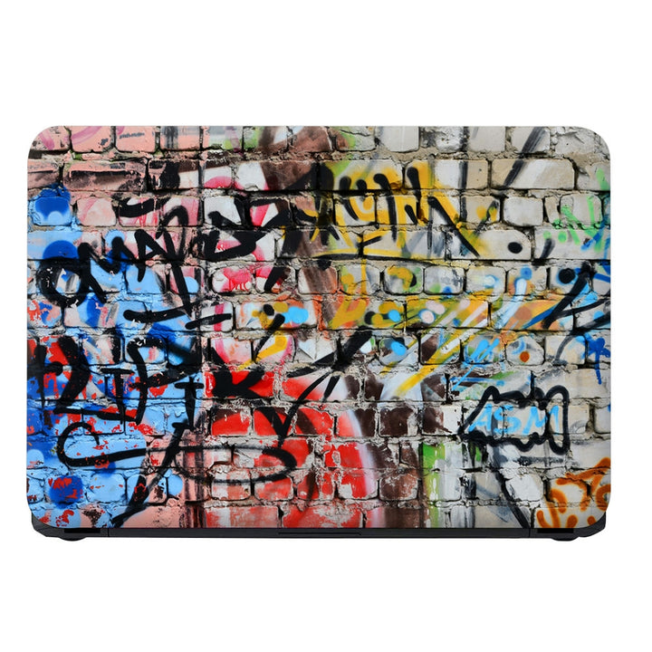 Laptop Skin - Wall Decorated With Colorful Abstract Graffiti