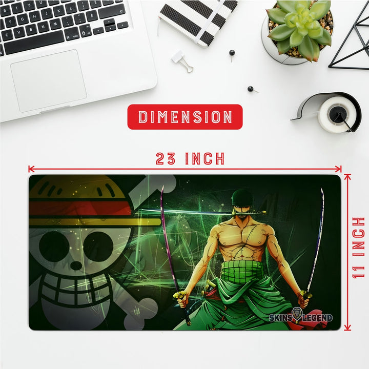 Anti-Slip Desk Mat Gaming Mouse Pad - One Piece Roronoa Zoro RZ08