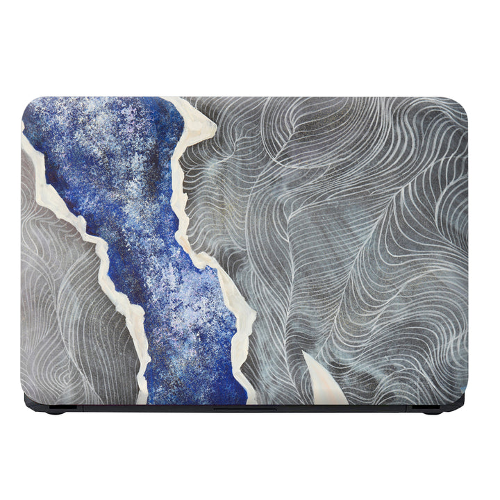 Laptop Skin - Blue Grey River Side Painting