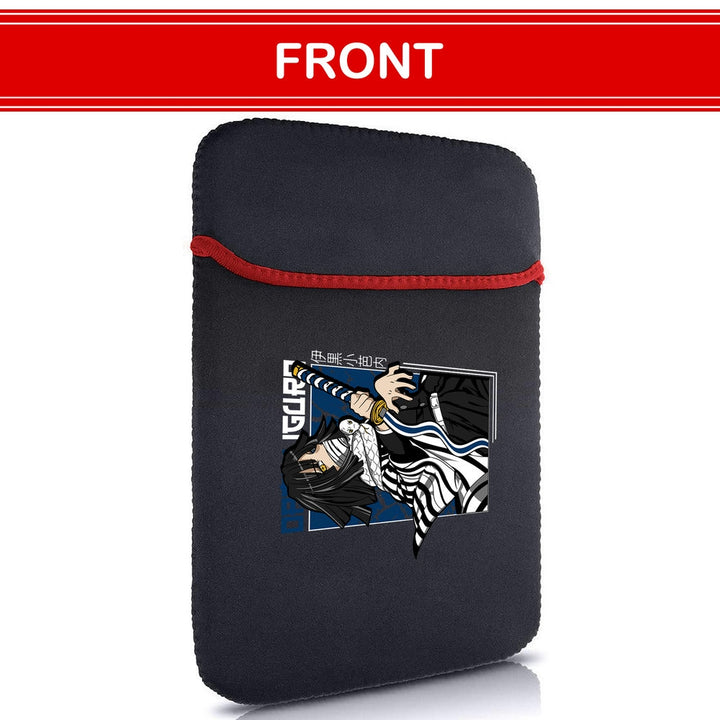 Printed Neoprene Reversible Laptop & Tablet Sleeve - Anime Demon Slayer Kimetsu No Yaiba DS09