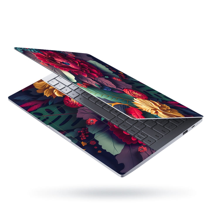 Laptop Skin - Bright Exotic Flowers