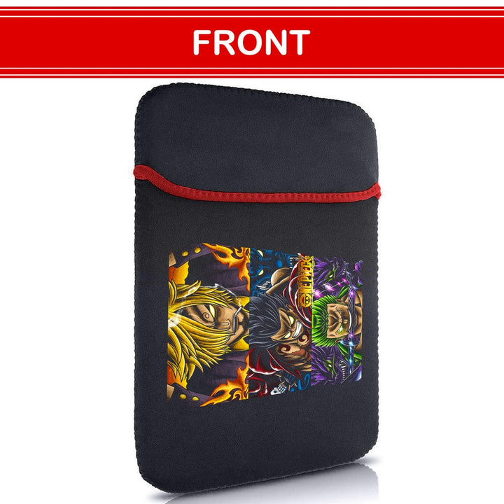 Printed Neoprene Reversible Laptop & Tablet Sleeve - Anime Legendary DS56