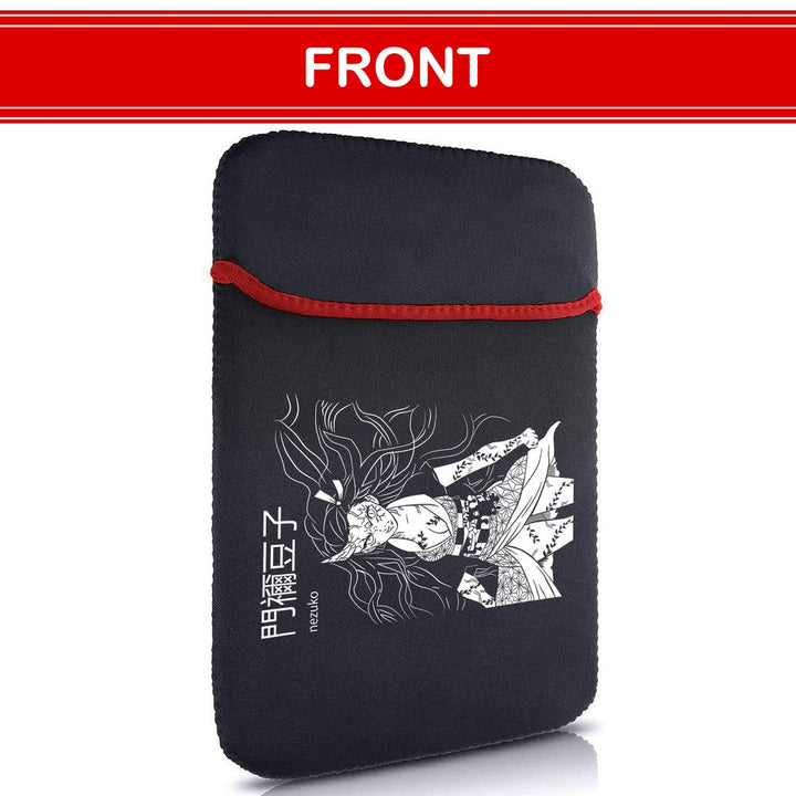 Printed Neoprene Reversible Laptop & Tablet Sleeve - Anime Demon Slayer Kimetsu No Yaiba DS16