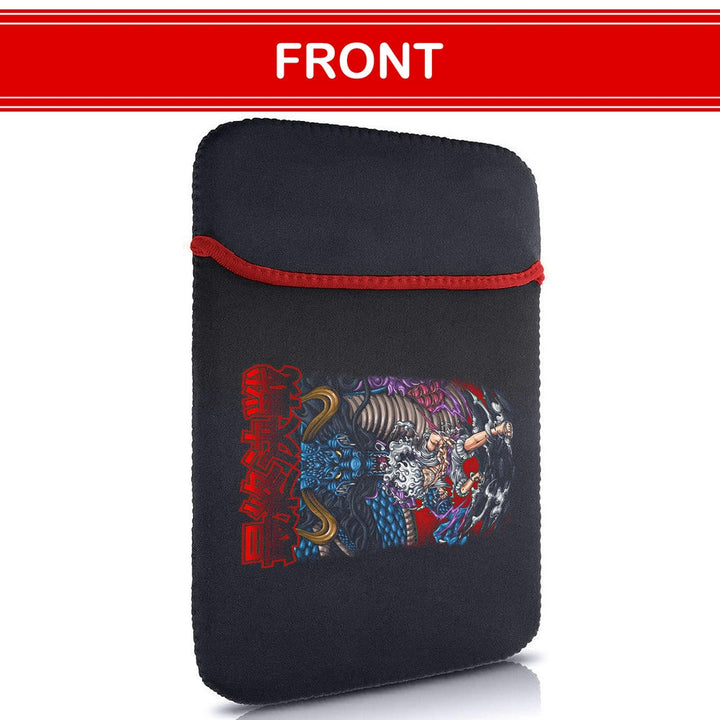 Printed Neoprene Reversible Laptop & Tablet Sleeve - Anime Legendary DS76