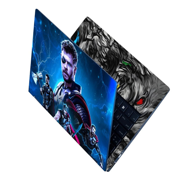 Laptop Skin - Angry Thor Blue Design