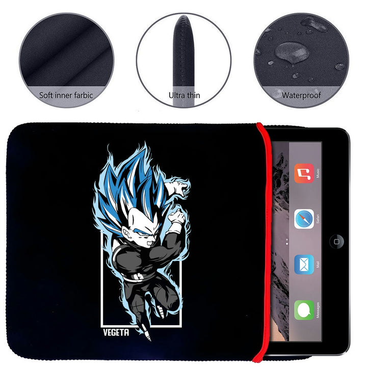 Printed Neoprene Reversible Laptop & Tablet Sleeve - Anime Dragon Ball DS19