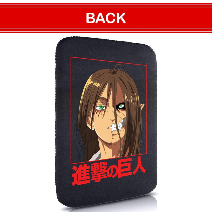 Printed Neoprene Reversible Laptop & Tablet Sleeve - Anime Attack on Titan DS15