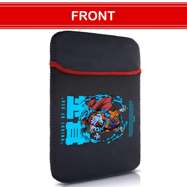 Printed Neoprene Reversible Laptop & Tablet Sleeve - One Piece Jinbei DS1