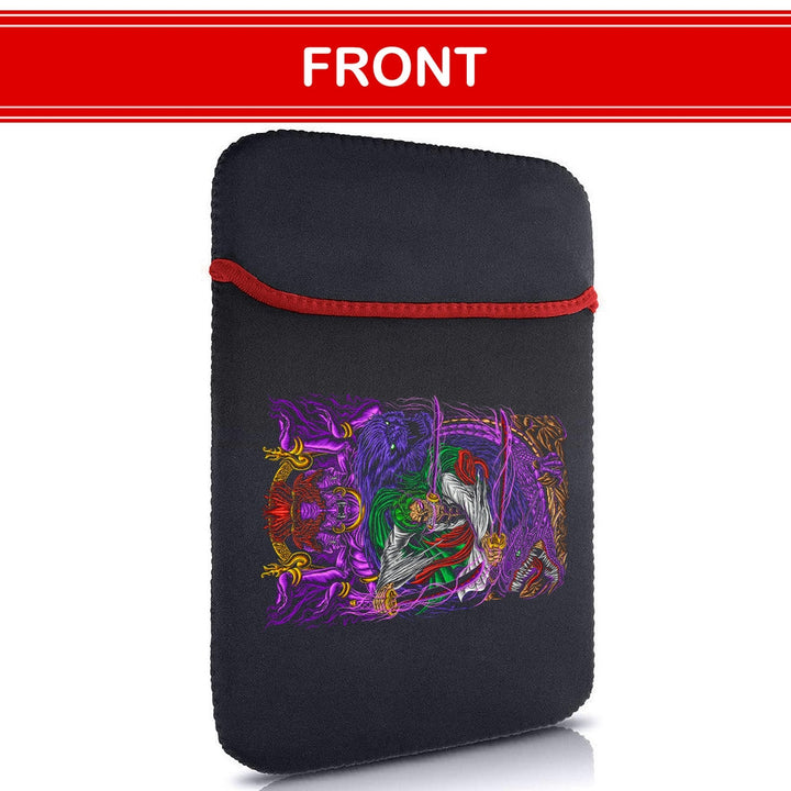 Printed Neoprene Reversible Laptop & Tablet Sleeve - Anime Legendary DS19