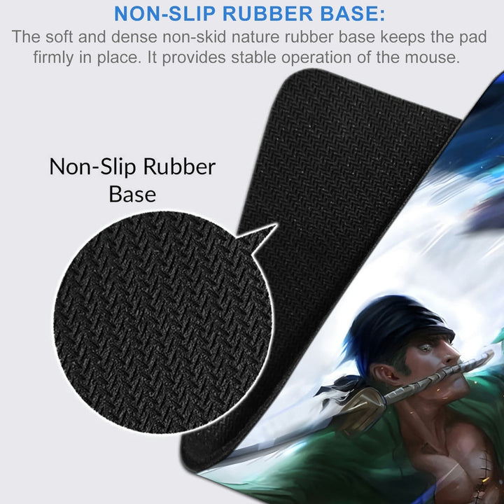 Anti-Slip Desk Mat Gaming Mouse Pad - One Piece Roronoa Zoro RZ14