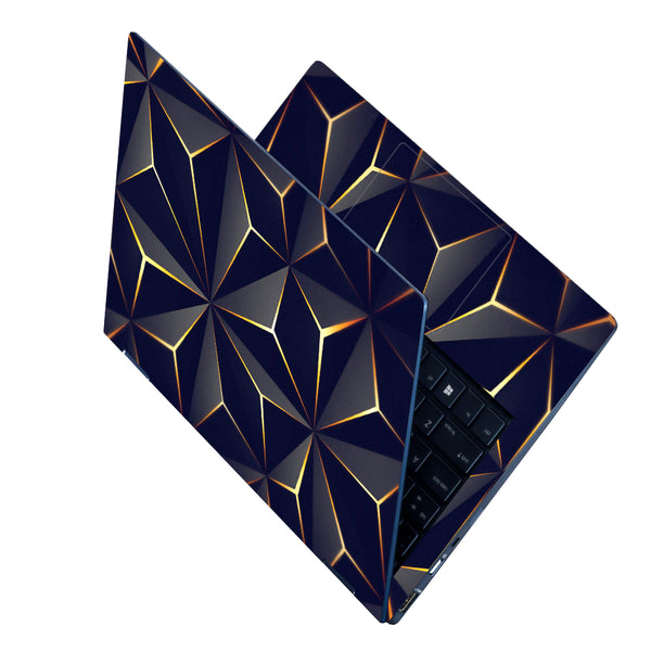 Laptop Skin - Triangle Black Gold