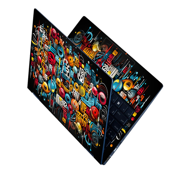 Laptop Skin - Colorful Vector Art of a Collection