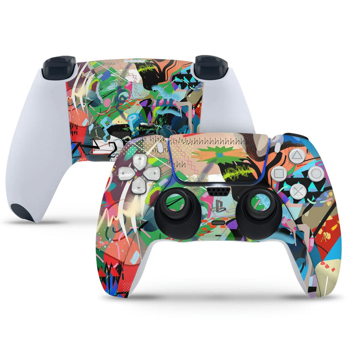 PS5 Controller Skin - Multicolour Graffiti Art