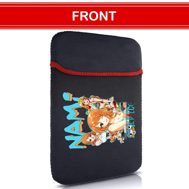 Printed Neoprene Reversible Laptop & Tablet Sleeve - One Piece Nami DS2