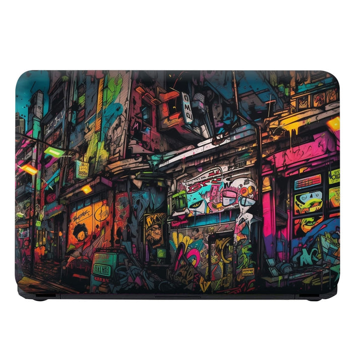 Laptop Skin - Colorful Graffitied Building