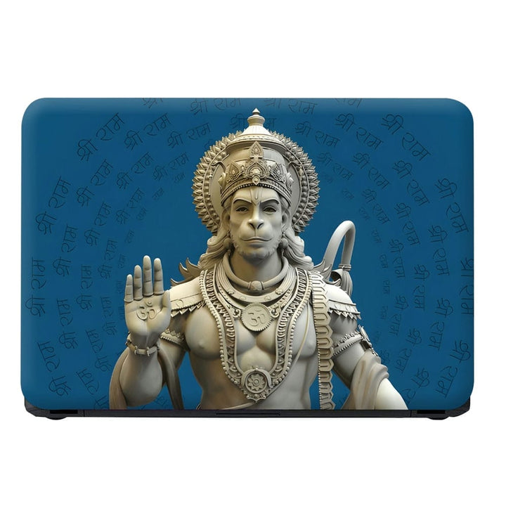 Laptop Skin - Lord Hanuman 3D White Shri Ram