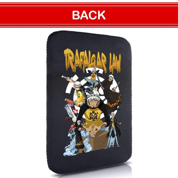 Printed Neoprene Reversible Laptop & Tablet Sleeve - One Piece Trafalgar Law DS2