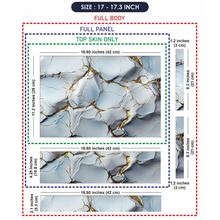 Laptop Skin - Cracking Marble Design