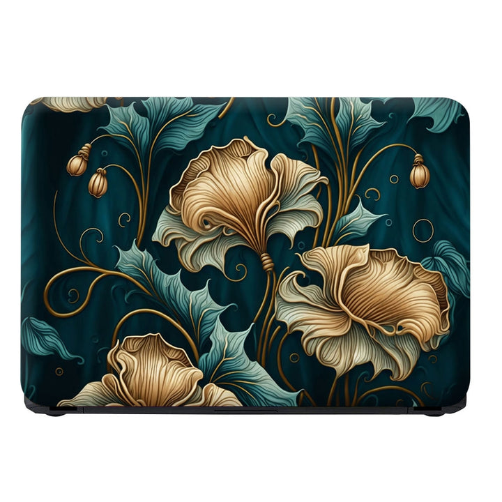 Laptop Skin - Decorative Flowers Fine Art Pattern