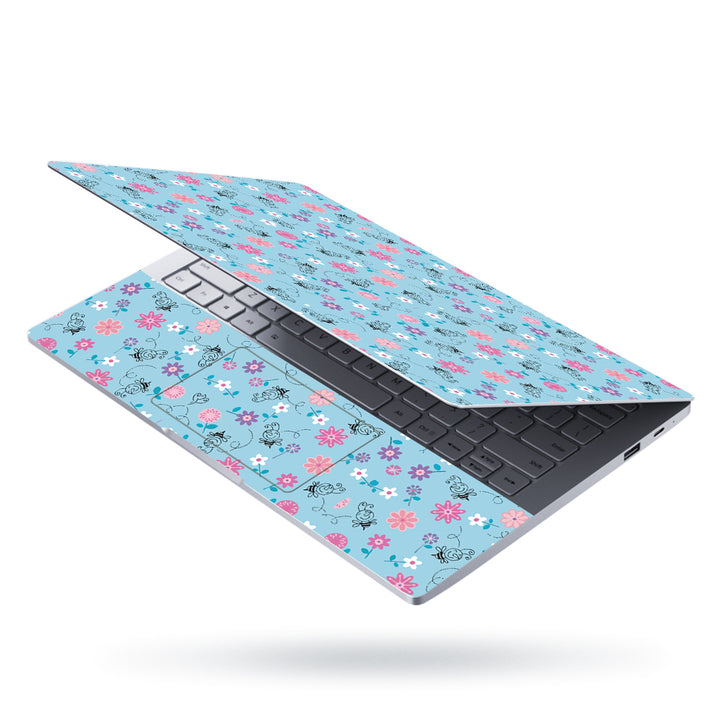 Laptop Skin - Black Honey Floral