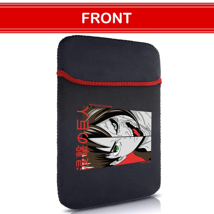 Printed Neoprene Reversible Laptop & Tablet Sleeve - Anime Attack on Titan DS09