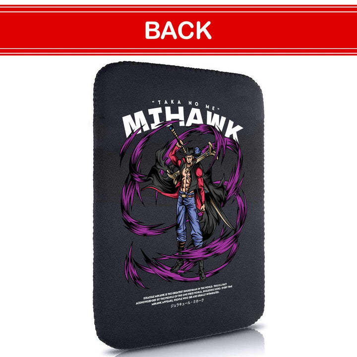 Printed Neoprene Reversible Laptop & Tablet Sleeve - One Piece Mihawk DS1