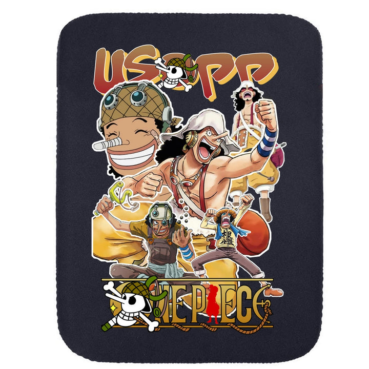 Printed Neoprene Reversible Laptop & Tablet Sleeve - One Piece Usopp DS2