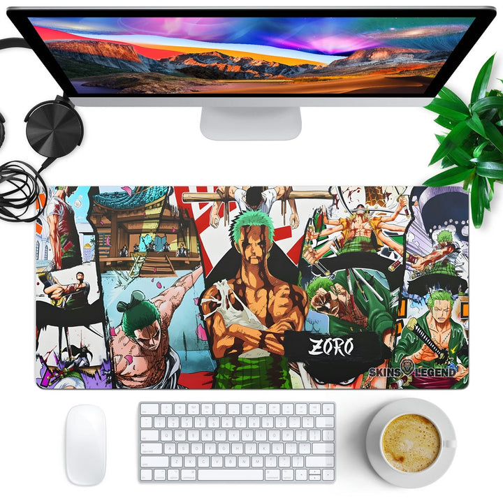 Anti-Slip Desk Mat Gaming Mouse Pad - One Piece Roronoa Zoro RZ07