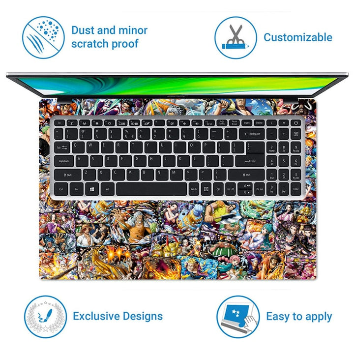 Laptop Skin - Anime One Piece Sticker Bomb DS2