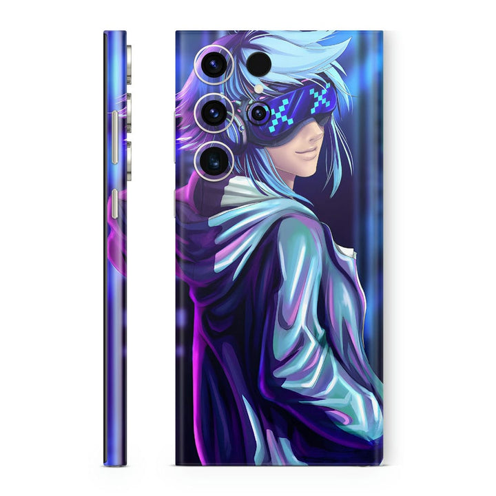 Mobile Skin Wrap - Anime Neon Cool Guy