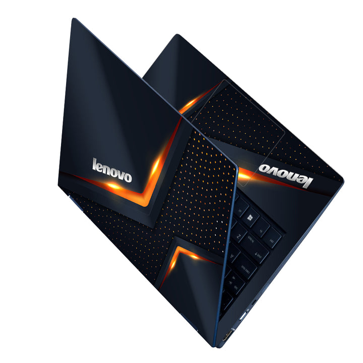 Laptop Skin - Lenovo Orange Highlighter and Dots