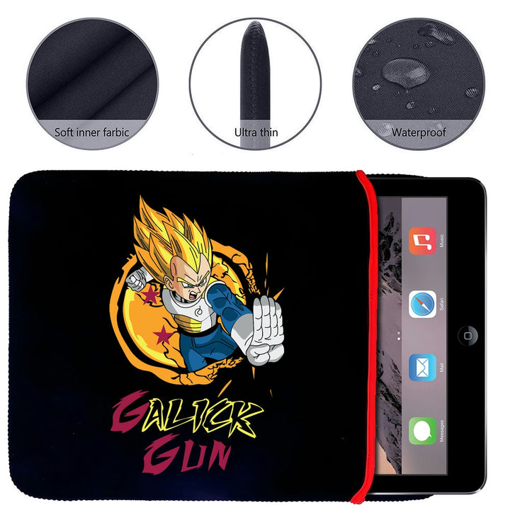 Printed Neoprene Reversible Laptop & Tablet Sleeve - Anime Dragon Ball DS18