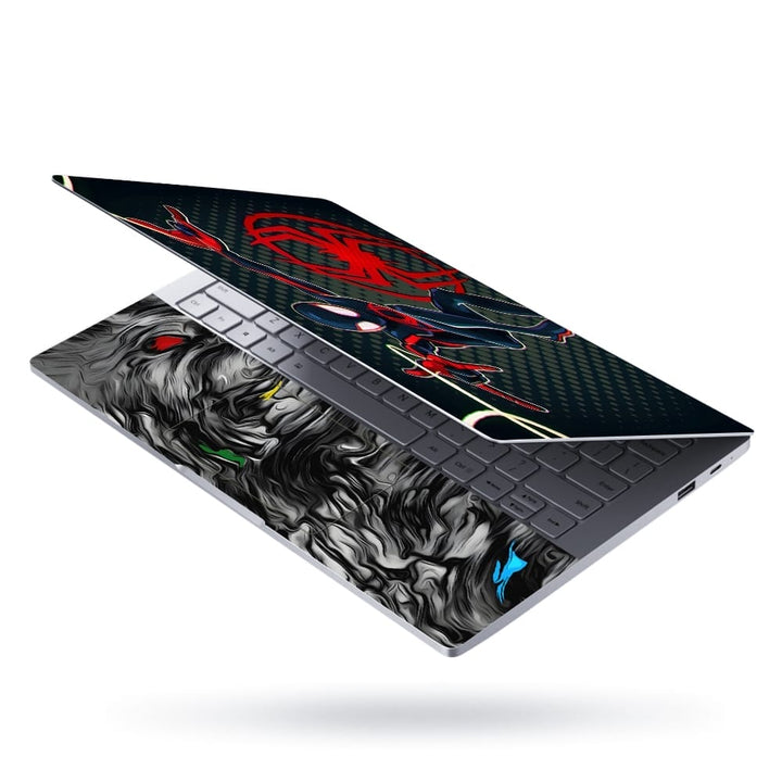 Laptop Skin - Miles Morals Black Red