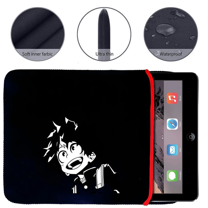 Printed Neoprene Reversible Laptop & Tablet Sleeve - Anime My Hero Academia DS10