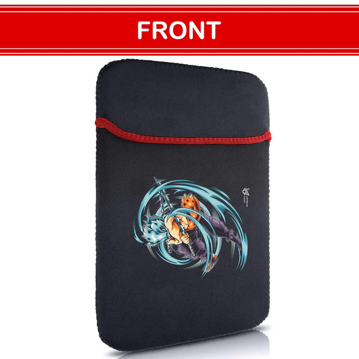 Printed Neoprene Reversible Laptop & Tablet Sleeve - Anime Legendary DS4