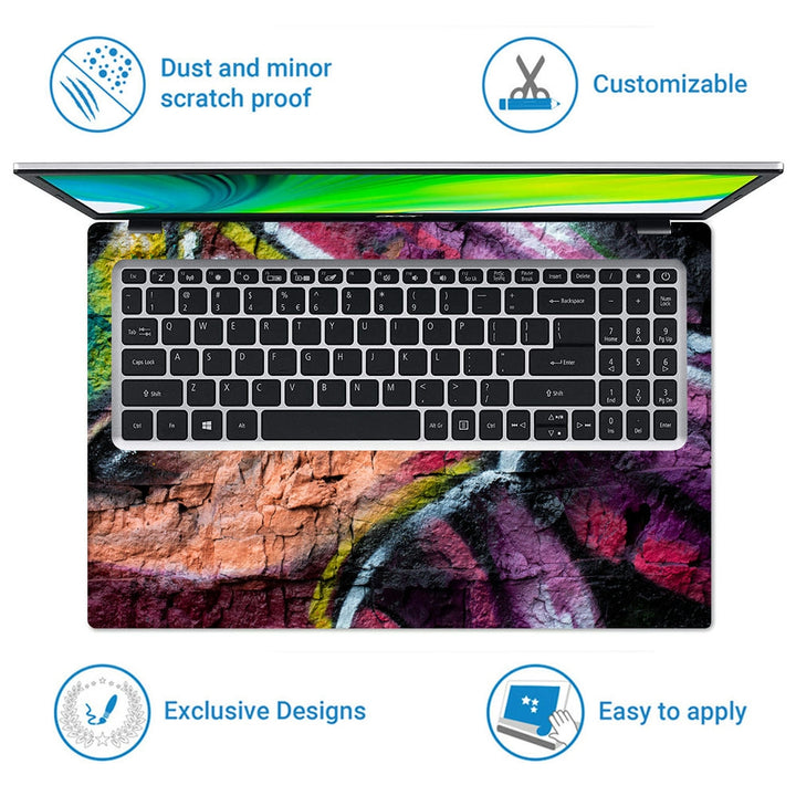 Laptop Skin - Abstract Creative Mural Graffiti