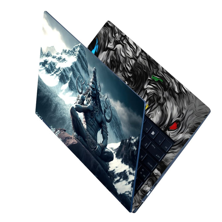 Laptop Skin - Lord Shiva 3D Sitting Pose