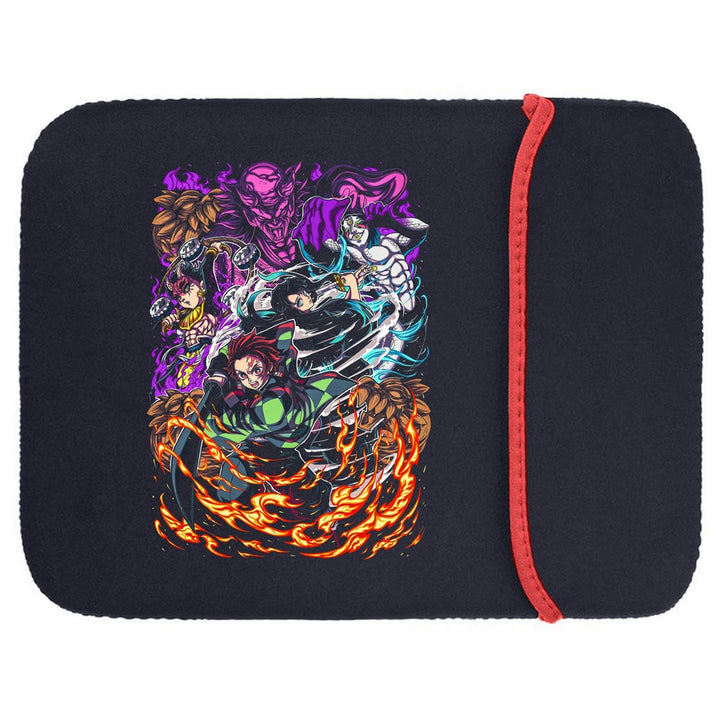 Printed Neoprene Reversible Laptop & Tablet Sleeve - Anime Legendary DS42