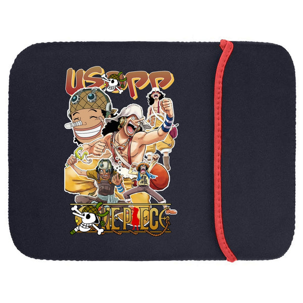 Printed Neoprene Reversible Laptop & Tablet Sleeve - One Piece Usopp DS2