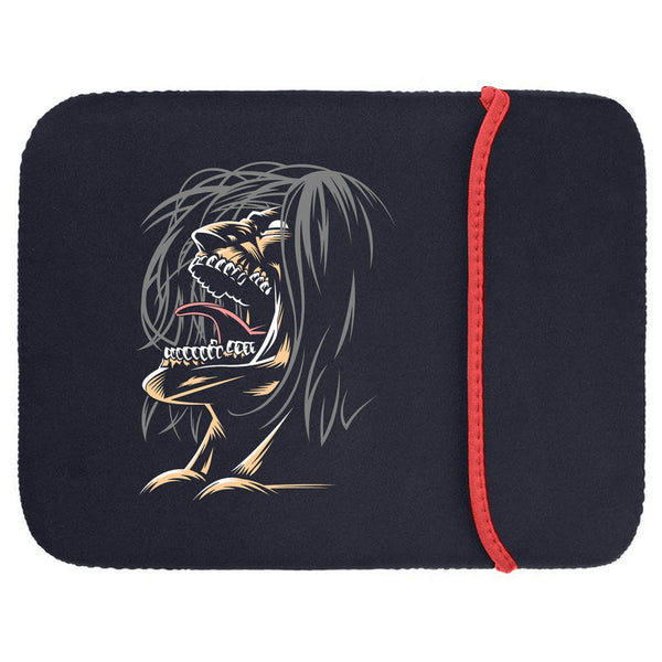 Printed Neoprene Reversible Laptop & Tablet Sleeve - Anime Attack on Titan DS23