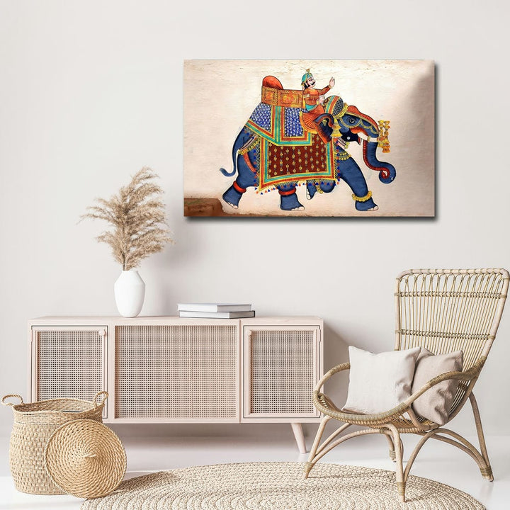 32x20 Canvas Painting - Rlephant City Palace Udaipur