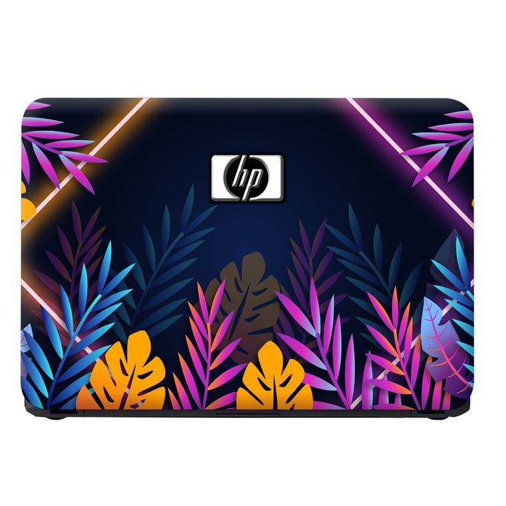 Laptop Skin - HP Silver Logo on Multicolor Florals