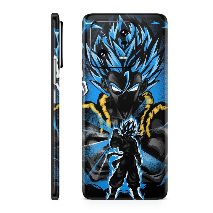 Mobile Skin Wrap - Anime Dragon Ball Blue Black Design