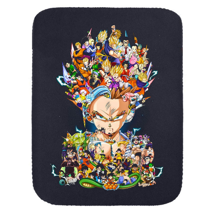 Printed Neoprene Reversible Laptop & Tablet Sleeve - Anime Legendary Dragon Ball DS2