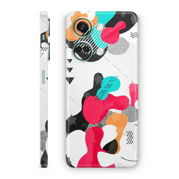 Mobile Skin Wrap - Cloud Design on White