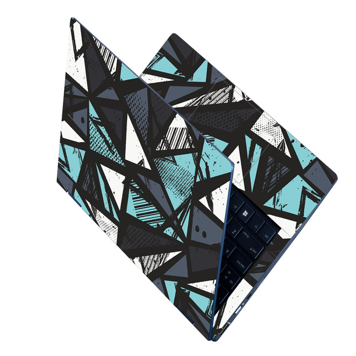 Laptop Skin - Cyan Black Mirror Art