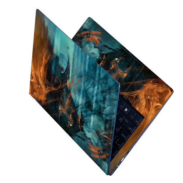 Laptop Skin - Golden Brush Art